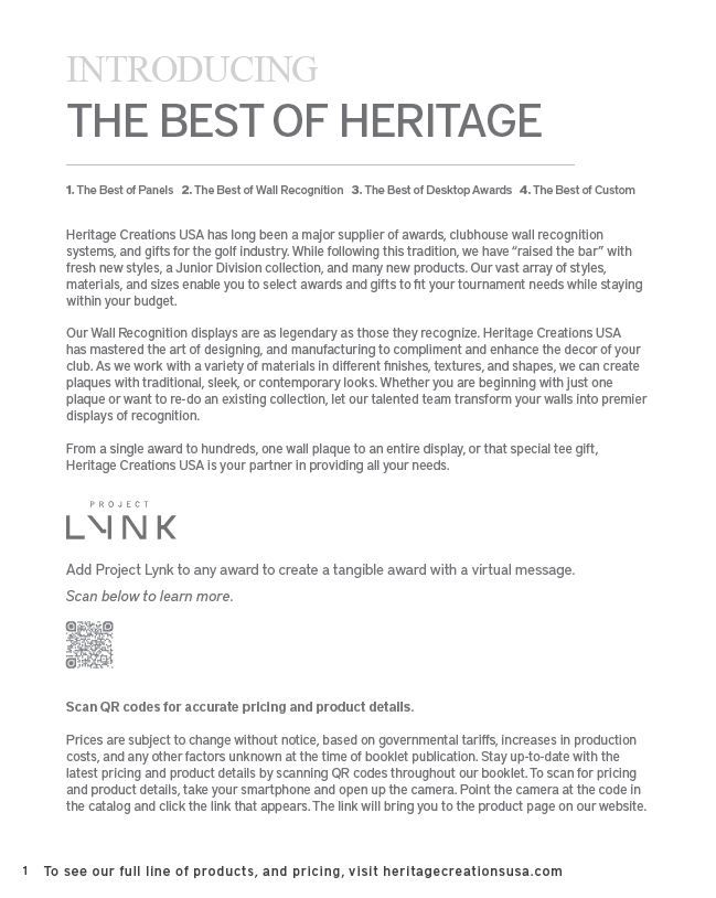 Heritage Catalog Kelly Ellis Golf Brands